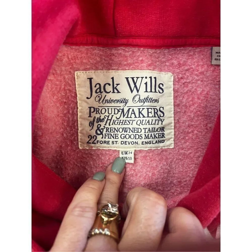 J. Wills Pink Physical Training Hoodie Sweatshirt sz 10 - Picture 7 of 9